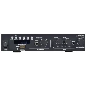 Adastra A200 2x100W 4-8 Ohm Minimal Stereo Profesyonel Mikser Amfi Bluetooth/USB/FM/MicroSD