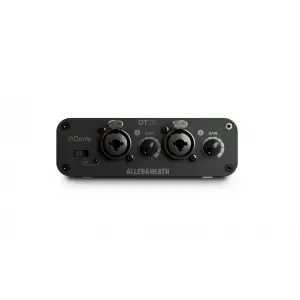 Allen & Heath DT20 2in Dante Interface | 2 XLR mic/line, 48V, Local Control, PSU, rubber feet