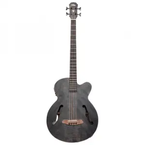 Aria FEBF2FLSTBK Elektro Akustik Bas Gitar