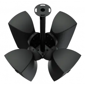 Audac CMA144/B Montaj aparatı 4 x ATEO4 Hoparlör Black