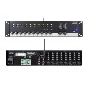 Audac PRE220 | 2-zone 10-kanal Stereo Preamplifier Mixer | Bluetooth 4.2
