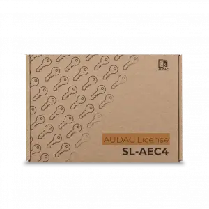 Audac SL-AEC4 4-kanals AEC activation license for LUNA-F License 4-kanals AEC activation -Version 1,0