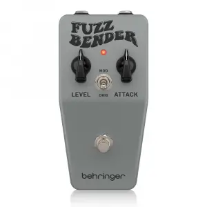 Behringer FUZZ BENDER Vintage 60s Style Fuzz Pedal with Custom Bias Mod Switch