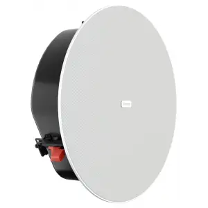 Biamp DX-IC6LP-W White 6.5 inç In-Ceiling, Low Profile coaxial loudspeaker, 60W, 8 ohms, 70V/100V