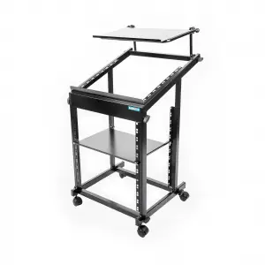 CTT R4 16U Orta Boy Rack Montaj, Tekerli, Mikser Üniteli + Notebook Standı