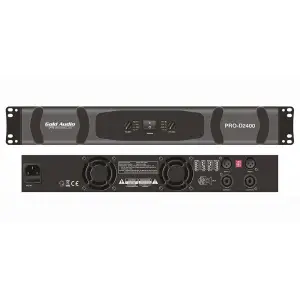 Gold Audio PRO-D2400 2x2400W/4-ohm Power Amfi D-CLass