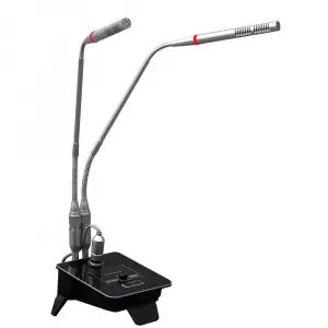 KGM-25 ikili kürsü mikrofonu 2x45cm Condanser, Supercardioid, Fantomlu