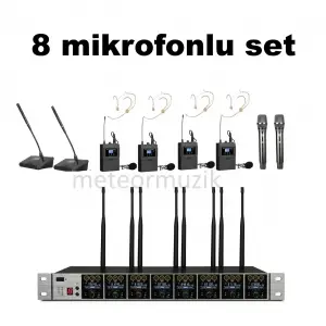 K.Meister UW-3800 8 Mikrofonlu Kablosuz Set (Kendi Setini Oluştur )