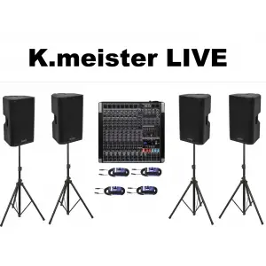 K.Meister ERASET BUNDLE Aktif Hoparlör + Deck Mikser + Stand
