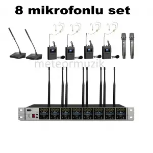 K.Meister UW-3800 8 Mikrofonlu Kablosuz Set (Kendi Setini Oluştur )