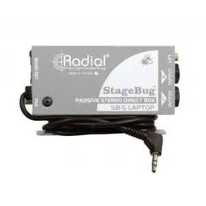 Radial SB-5 StageBug Compact Passive Stereo Di-Box For Laptops & Mobile Devices
