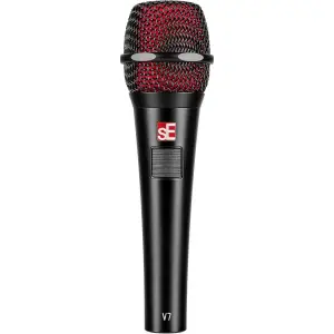 sE Electronics V7 PTT Dinamik Vokal Mikrofon, Supercardioid (Siyah)