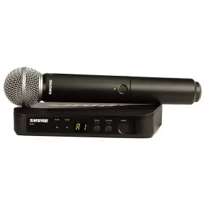SHURE BLX24E/SM58 Portatif Tek El Kablosuz Mikrofon Seti
