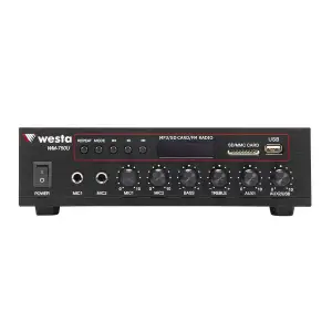 WESTA WM-750U 80W/100V-8-ohm Mini Power Amplifier, 220V/AC