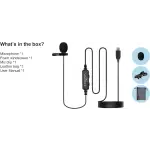 CKMOVA LCM2L Iphone Ipad ve IOS için Lightning Girişli Yaka Mikrofonu