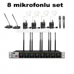 K.Meister UW-3800 8 Mikrofonlu Kablosuz Set (Kendi Setini Oluştur )