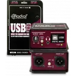 Radial USB-Pro Di-box for Stereo USB Laptop