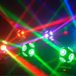 Magic CO82 Fantastik Efekt Işık, Led Beam Robot Işık + RGB Lazer (Disko, Club, Parti Işığı)
