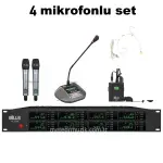 Wöller W-4000 BUNDLE 4 Mikrofonlu Kablosuz Set (Kendi Setini Oluştur )