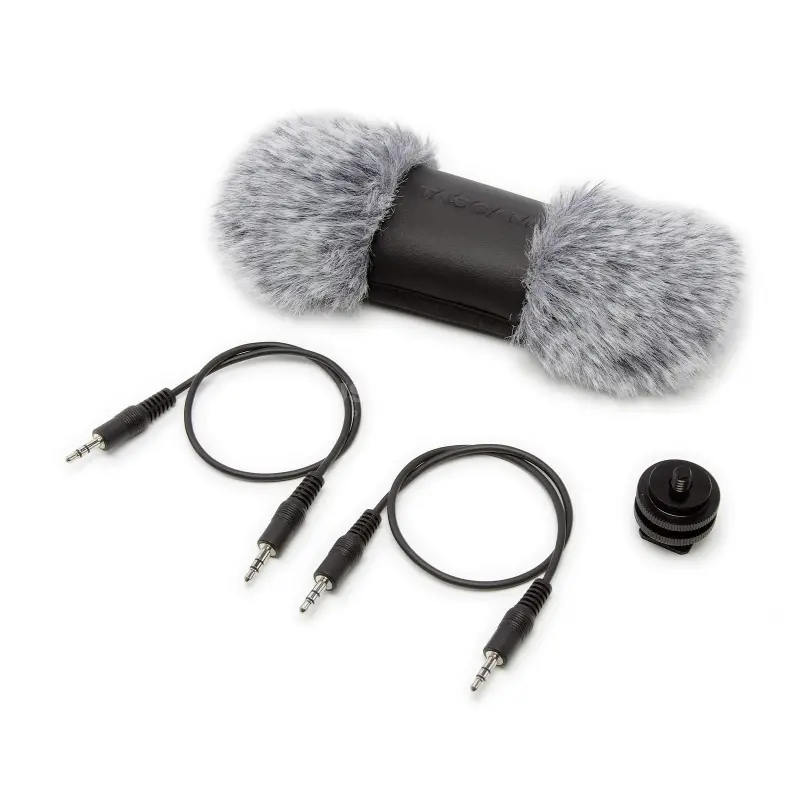 Tascam AK-DR70C Accessory-Pack DR-70D: Windscreen, StereoMini-Jack-Cable, Shoe-Montaj