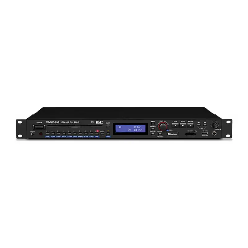 Tascam CD-400UDAB CD/SD/USB/Bluetooth Player with BlueTooth Receiver and DAB+/FM-Tuner