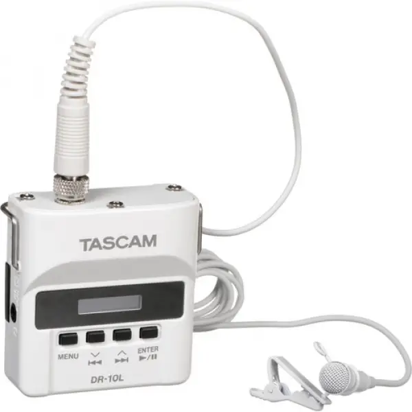 Tascam TM-10LW Lavalier Cond. Mic. WHITE for DR-10LW