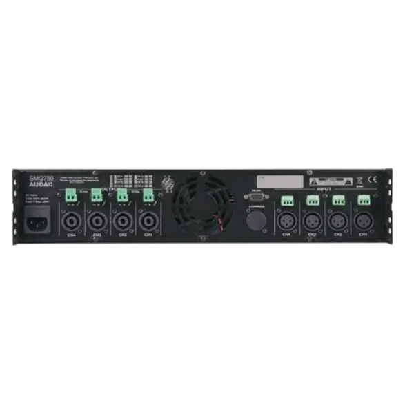 Audac SMQ750 DSP Power Amfi 4x750W/4-ohm
