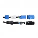 Metex PCB30 Hybrid Aktif Hoparlör Sinyal Kablosu, (3x1,5mm Elektrik ve 2x0.22 Sinyal) metre seçiniz