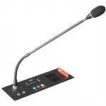 TAIDEN HCS-48U10CVS Fully Dijital Congress System Delegate Unit (flush-mounting, 3 voting keys, contactless IC-Card reader, 64 CHs, OLED, black)