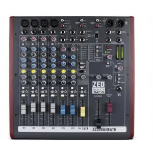 Allen & Heath ZED60-10Fx 8-kanal (4 Mono / 2 Stereo) Analog Deck Mikser