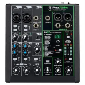 Mackie PROFX6V3 4 Kanal USB Mikser