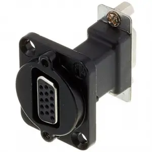 Neutrik NADB15FF-B şasi tip 15 Pin Dişi D-Sub Konnektör