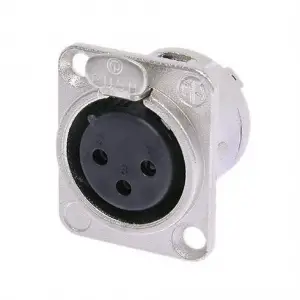 Neutrik NC3FD-L-1 3 Pin XLR şasi tip Dişi Konnektor