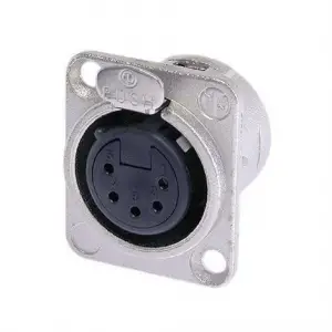 Neutrik NC5FD-L-1 5 Pin Xlr şasi tip Dişi Konnektor