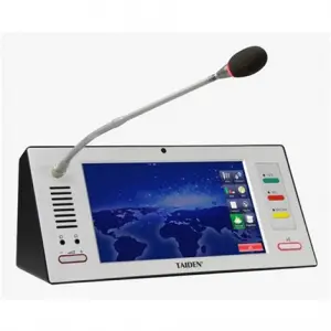 TAIDEN HCS-8338BDE Delegate Multimedia Congress Terminal (10 inç 1280x800 LCD, champagne panel + black base)