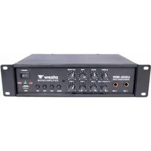 WESTA WM-500U 100W/100V Mikser Amfi, Usb Mp3 Player