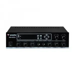 WESTA WM-605U 100W/100V 2-zone Mikser Amfi Usb/Mp3/Wma/Bluetotooth