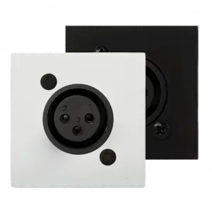 Audac CP45XLFS XLR Duvar Bağlantı Paneli, Mikrofon Prizi (Dişi) 45x45 mm - kasasız