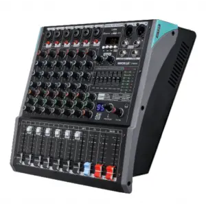 Machtig GPM606 6-kanal Powermixer, 2x250W USB, Kayıt,Bluetooth