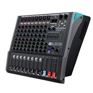 Machtig GPM608 8-kanal Powermixer, 2x250W, USB, Kayıt,Bluetooth