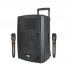 Wöller W-1230 DSP 12 Mobil Hoparlör | 400W Hoparlör | Çift El Kablosuz Mikrofonlu | USB, Bluetooth