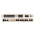 Meteor MX16 16-kanal 2-zone 1U Rack Tipi Ses Mikseri, 8 mikrofon 3 stereo