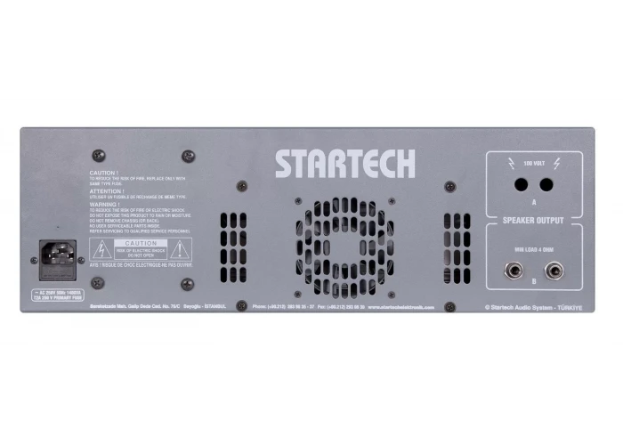 Startech CAPRI 500 Cami içi Amfisi 6-kanal 500W/100v, Echo & Reverb, İÇ+DIŞ