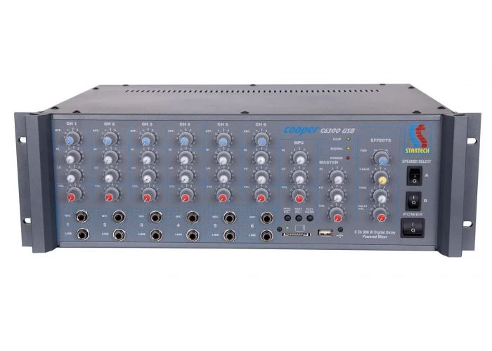 Startech CAPRI 500 Cami içi Amfisi 6-kanal 500W/100v, Echo & Reverb, İÇ+DIŞ