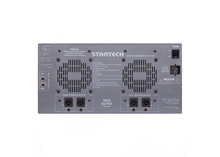 Startech Falcon USB-F10-2000 4x500W Powermixer 10-kanal