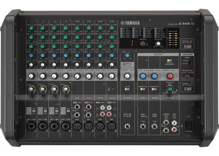 Yamaha EMX5 2x630W 12 Input Küp Powermixer