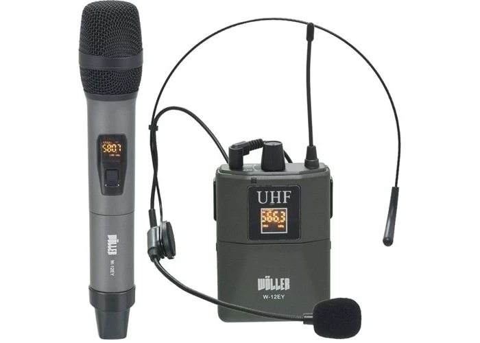 Wöller W-12EY EL+YAKA Mobil Kablosuz Mikrofon Seti 6.3 mm. alıcı