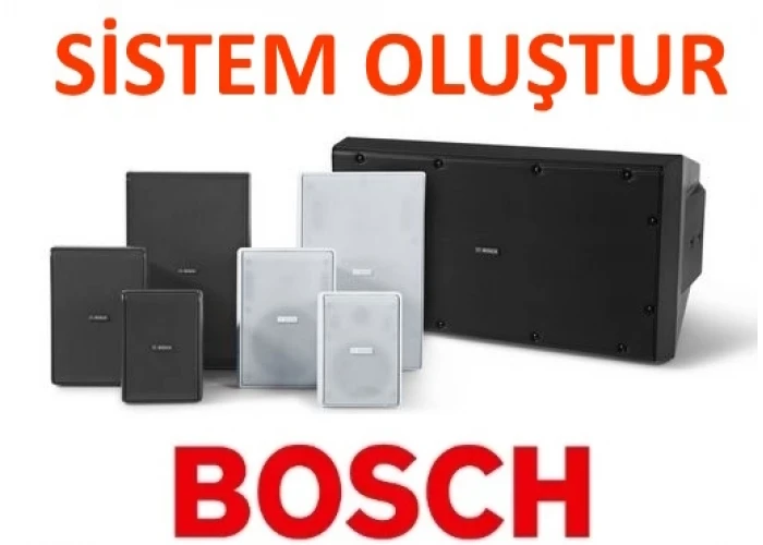 BOSCH SET Arka Plan Müziği için Ses Sistemini kendin oluştur (100V Hat Trafolu )
