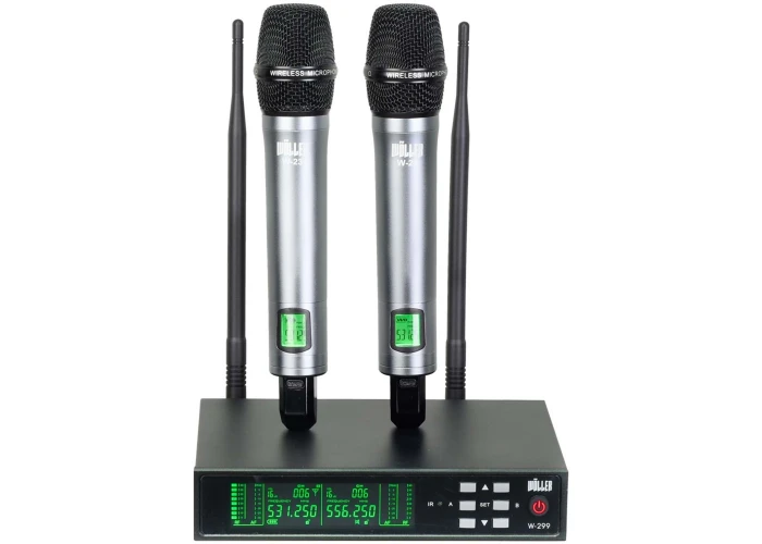 Wöller W-299EE Çift EL UHF Kablosuz Mikrofon Seti 2x99 Kanal