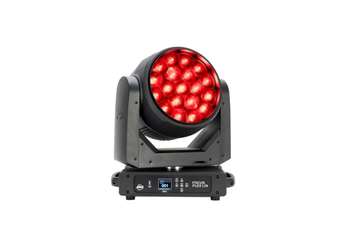 ADJ Lighting Focus Flex L19 19x40-Watt Led Movinghead Wash, RGBL